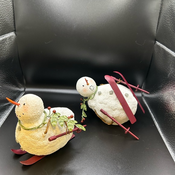 Skiing Snowmen Figures - Picture 6 of 13